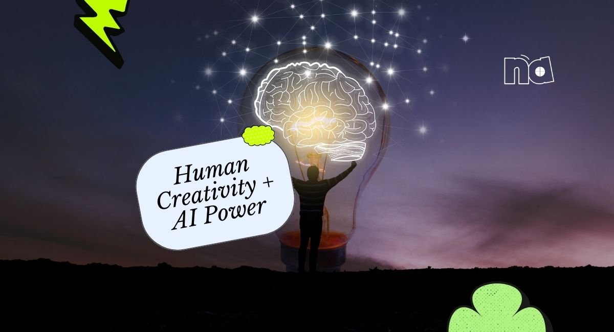 Human creativity and AI power blog cover image for Nasimul Ahsan digital marketing